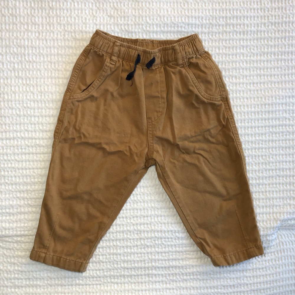 Zara Toddler Brown Drawstring Casual Pants Size 2-3